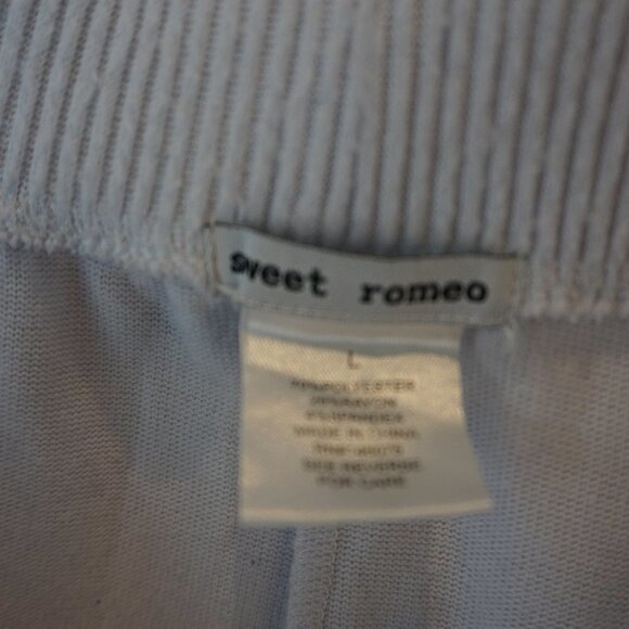 Sweet Romeo Tie-Dye Ombre Jogger Lounge Terry Grey Pants NWT L - Picture 10 of 10